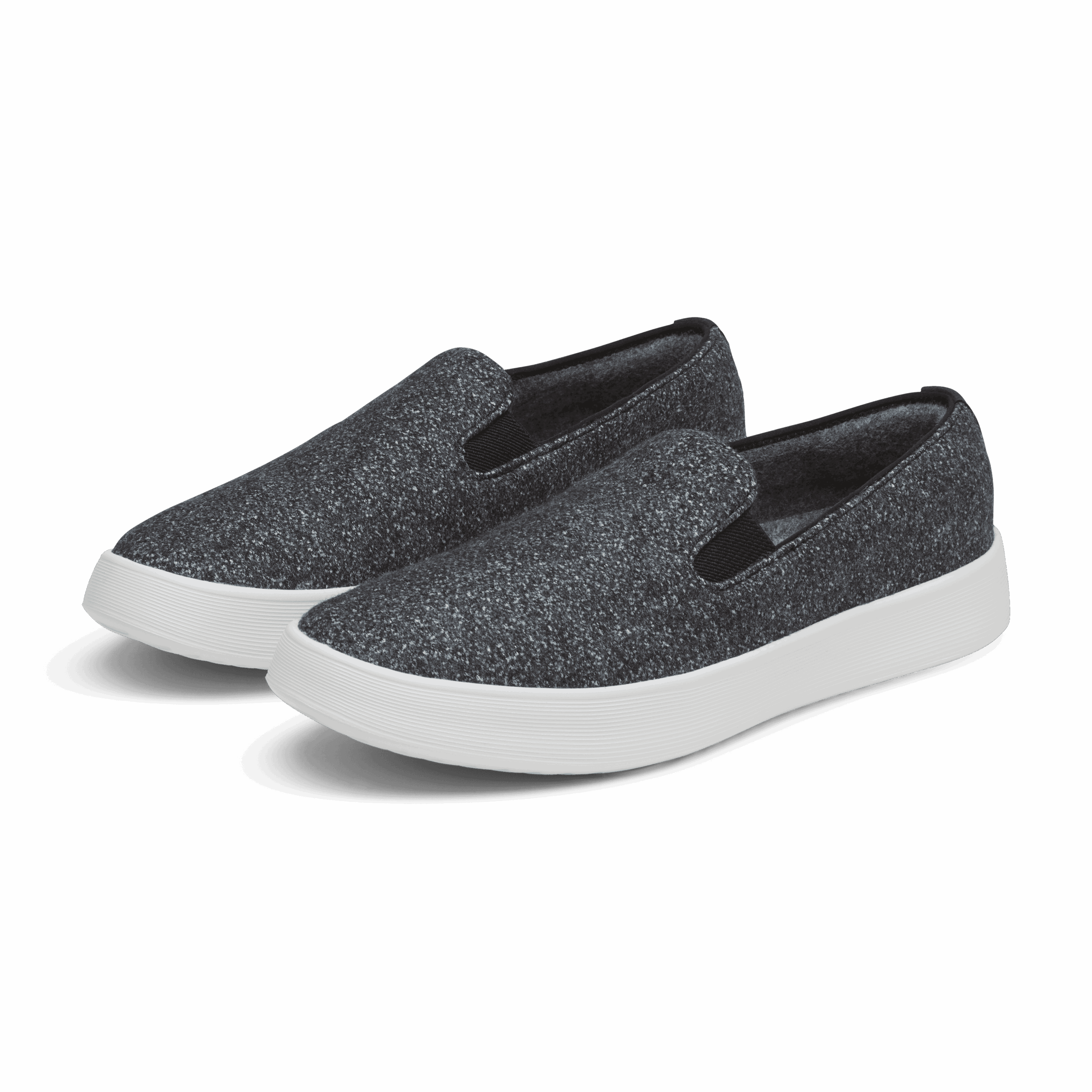 Men's Wool Cruiser Slip On - Dark Grey (Light Grey Sole) - Image 5