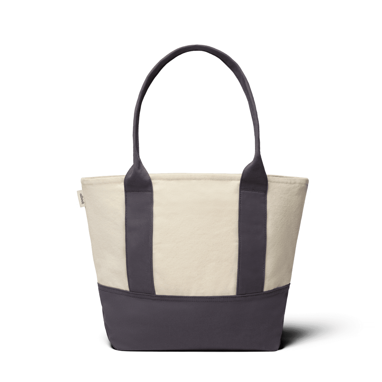 Mini Canvas Tote Bag - Natural White/Natural Grey - Image 2