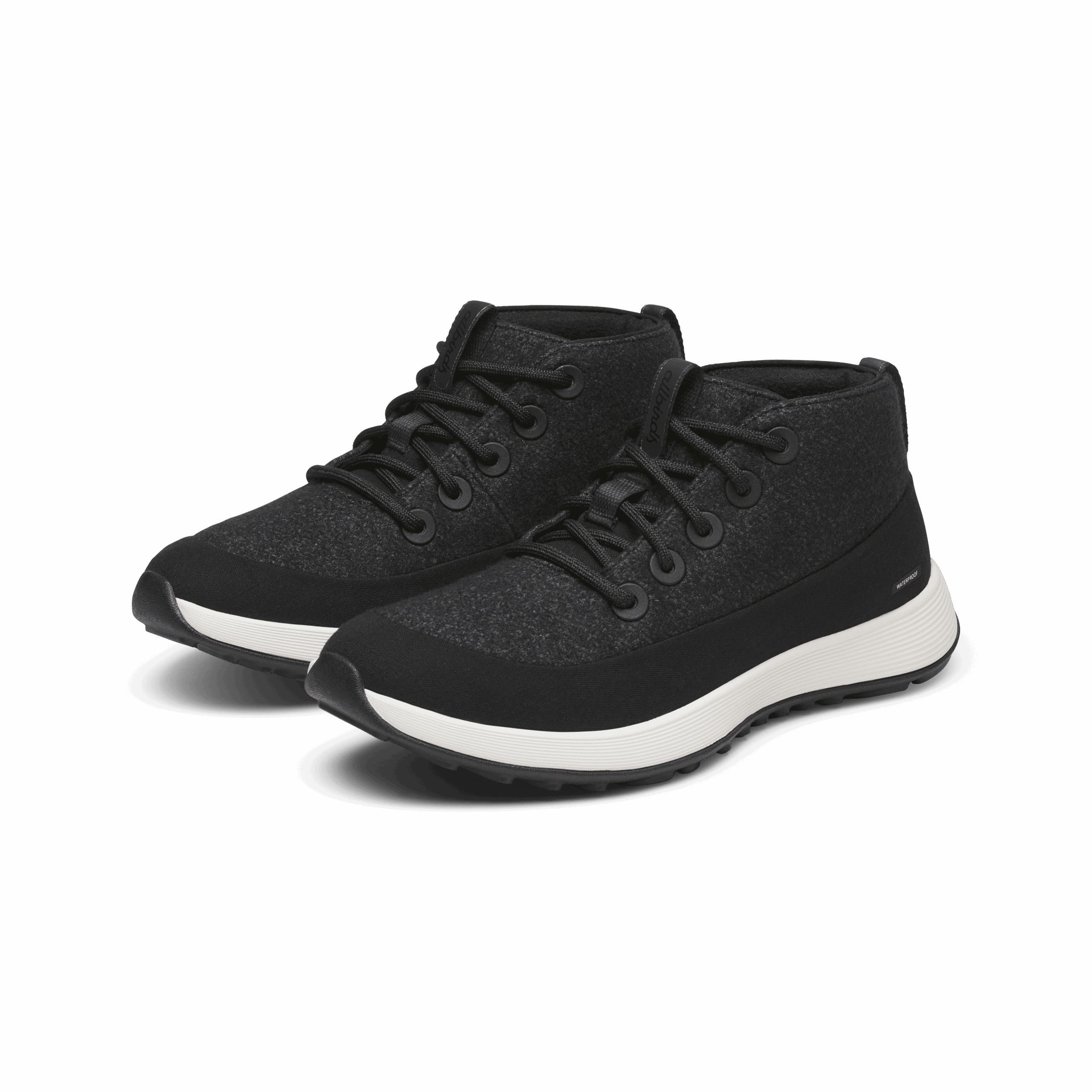 Men's Wool Runner NZ Mid Waterproof - Natural Black (Natural White Sole) - Image 5